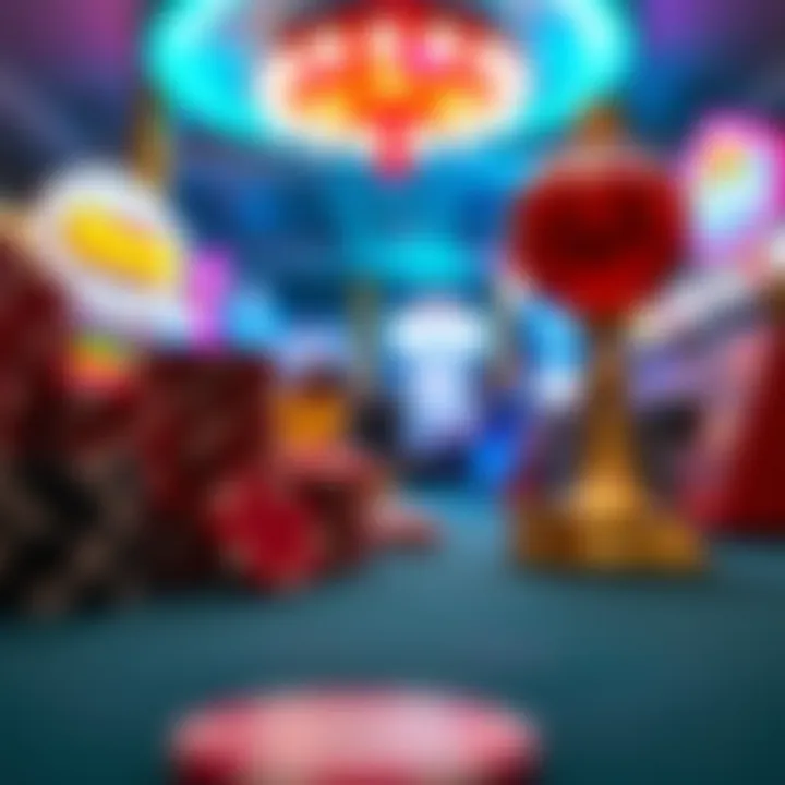 Rewards and Bonuses Concept A conceptual visual of rewards and bonuses associated with slot gaming