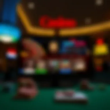 Popular Online Casino Layout An inviting layout of a popular online casino website