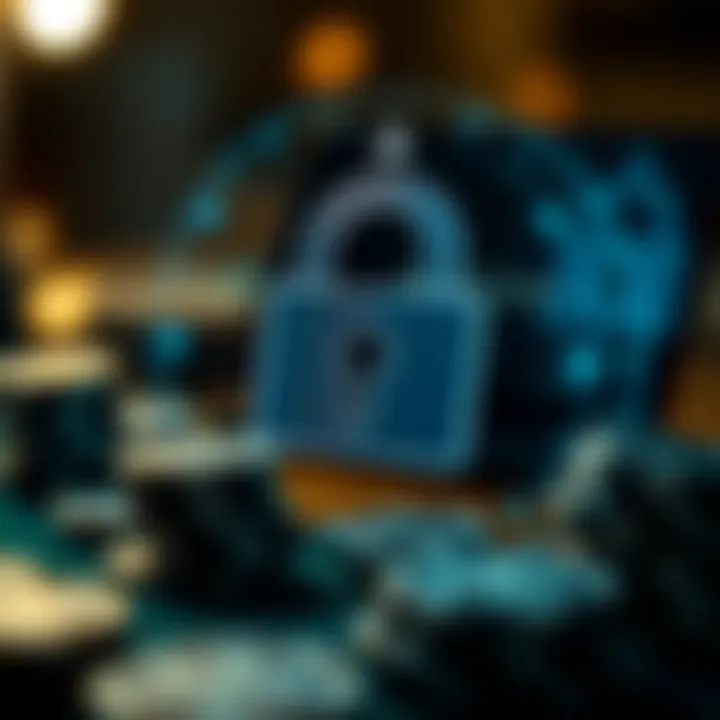 Secure Online Transactions Secure online transaction graphic featuring a lock symbol