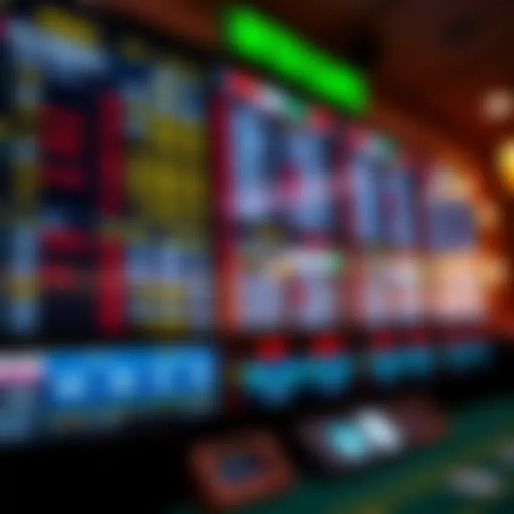 A sports betting board showcasing various events and odds