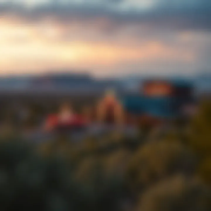 A scenic view of a tribal casino in New Mexico