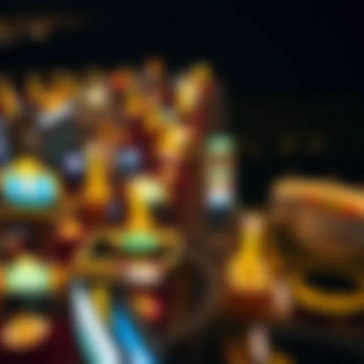 Aerial view of a bustling casino strip