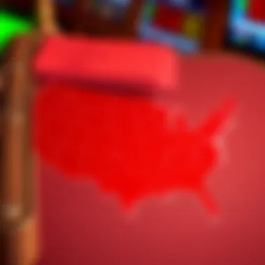 Map highlighting states with the highest casino density