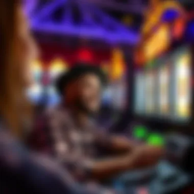 A player enjoying an immersive slot gaming experience