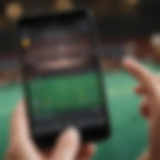 User interface of a popular sports betting app