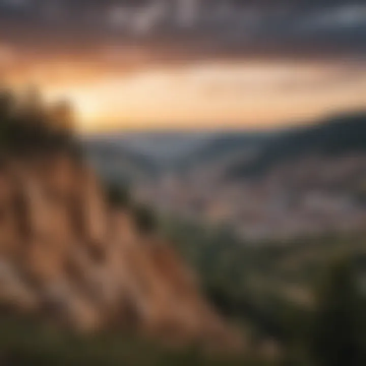 A serene view of the Black Hills surrounding Deadwood, emphasizing the town's natural beauty