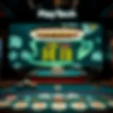 Virtual gaming table showcasing Playtech Live Casino