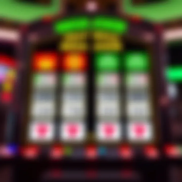 Illustration of payout structure highlighting winning combinations