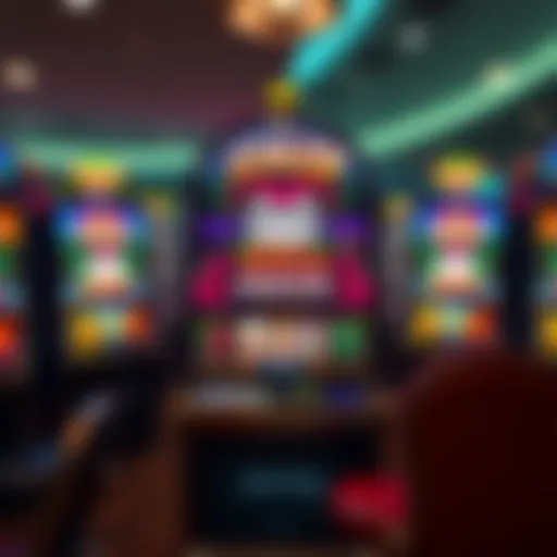 Visual representation of the Mega Joker slot machine with vibrant graphics