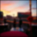 Romantic sunset view from the Mirage