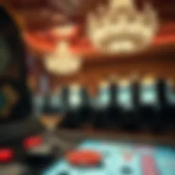 Luxurious slot machine setup at Caesars Palace