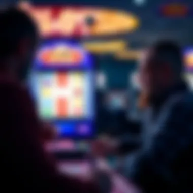 Strategic Gameplay in Action Player strategizing while engaging with a slot game