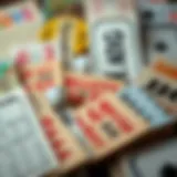 Variety of lottery tickets from different games