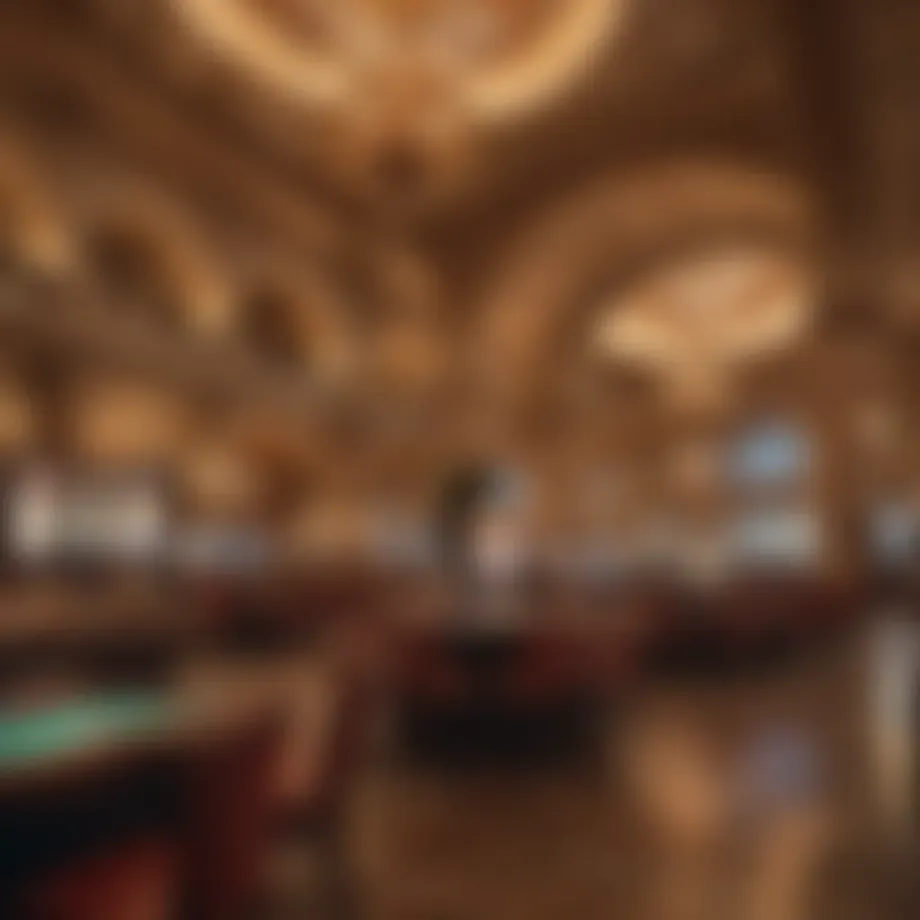 Luxurious ambience of the Venetian Casino