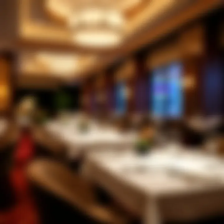 Gourmet Dining Experience at The Wynn Boston Elegant dining area featuring gourmet cuisine and sophisticated decor