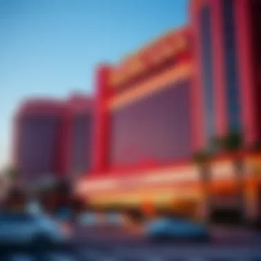 Tropicana Hotel's Architectural Marvel The stunning exterior of Tropicana Hotel and Casino showcasing its vibrant architecture