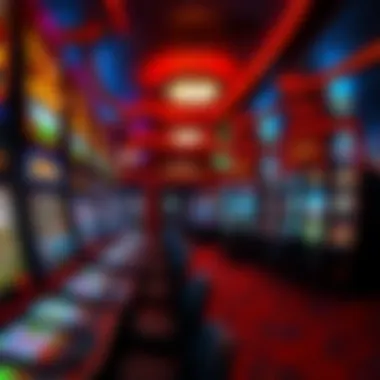 Gaming Options Abound on the Casino Floor Interior of a vibrant casino floor filled with gaming options