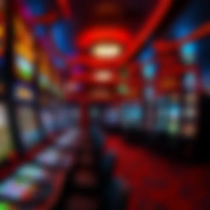 Gaming Options Abound on the Casino Floor Interior of a vibrant casino floor filled with gaming options