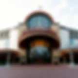 Grand entrance of Winstar Casino showcasing its architectural beauty