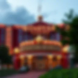 Exterior view of Winstar World Casino showcasing its grandeur