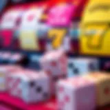 Colorful representation of Yahtzee slot reels