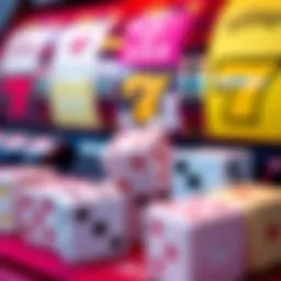 Colorful representation of Yahtzee slot reels