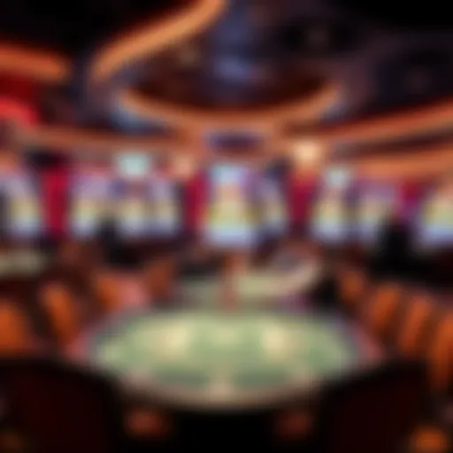 Luxurious gaming area at FanDuel Casino