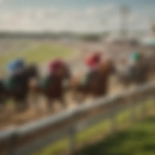 A stunning view of the Florida Derby racecourse during the event.