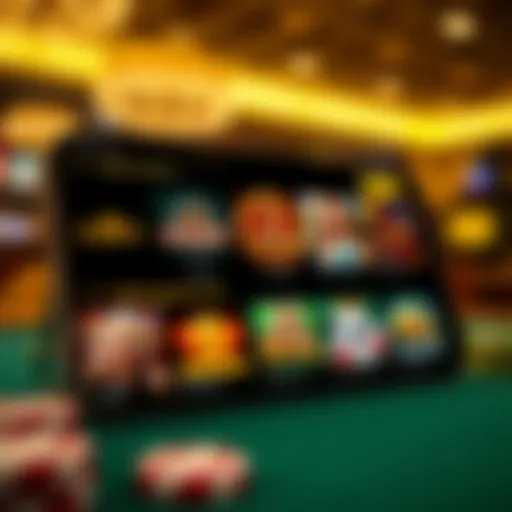 Interface of the Golden Nugget Online Casino Android app showcasing various game categories