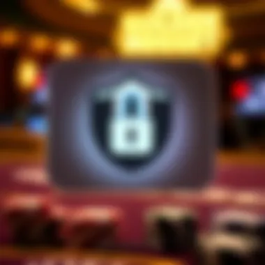 Security Features of the Golden Nugget App Secure transaction symbol emphasizing safety measures for online gambling