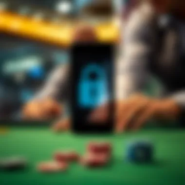 Ensuring Security in Mobile Golf Betting Secure transaction symbol for online betting