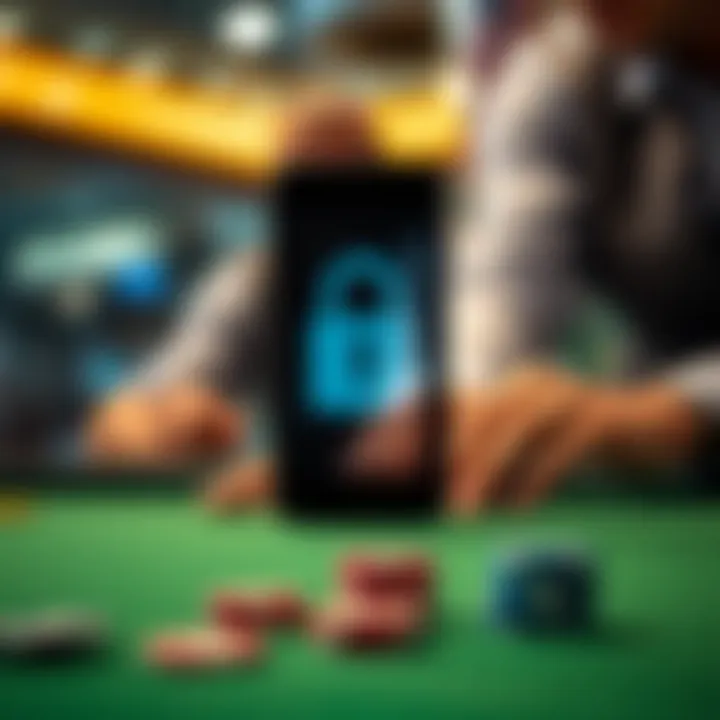 Ensuring Security in Mobile Golf Betting Secure transaction symbol for online betting