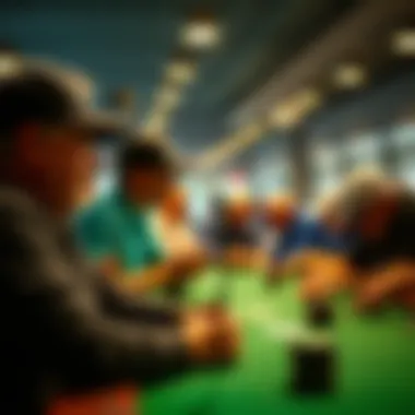 A visual of golf fans engaging with betting culture