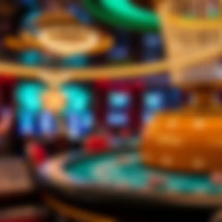 Exciting Gaming Offerings at the Grand Lisboa Palace Vibrant gaming area within the Grand Lisboa Palace, illustrating excitement and luxury in gaming.
