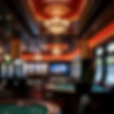 Interior of a popular casino in Hamburg, featuring gaming tables and slot machines