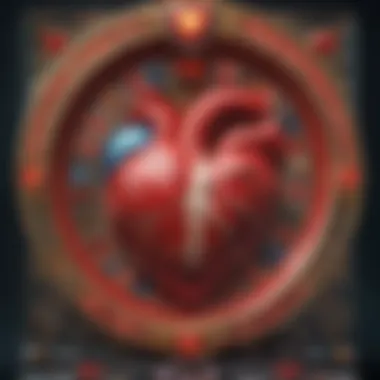 Visual representation of the Heart of Vegas slot game interface