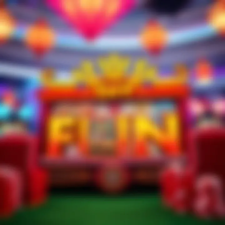 Vibrant graphics of House of Fun slot game