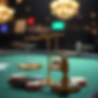 A legal scale symbolizing fairness in online gambling