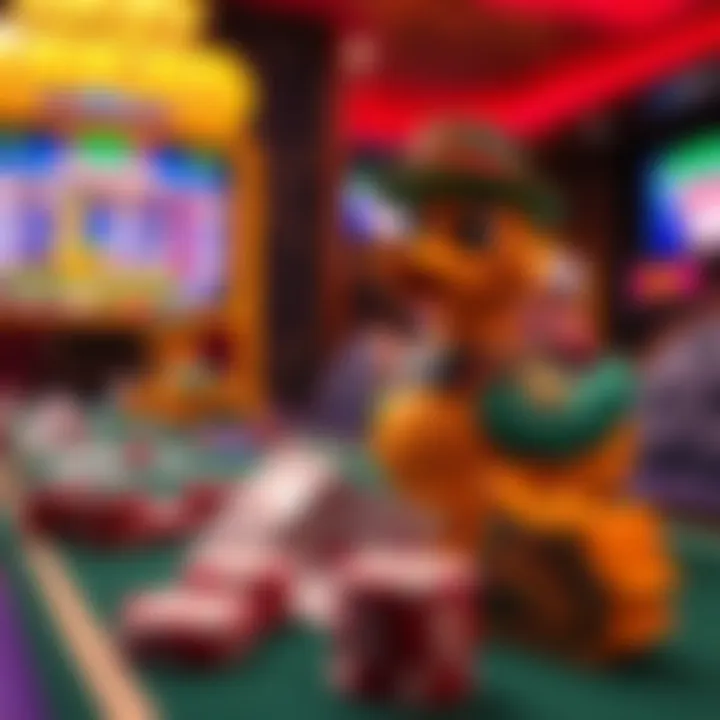 Vibrant depiction of Lucky Duck Slots gameplay with vibrant graphics