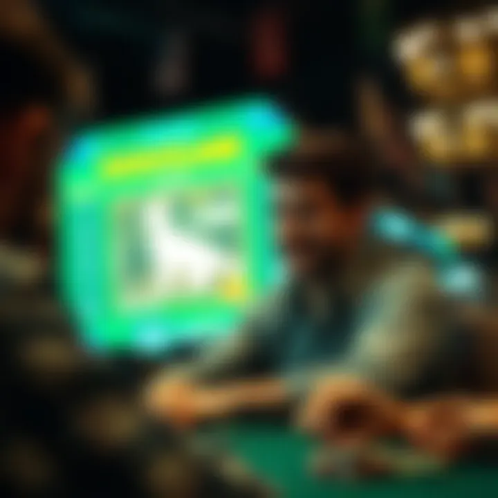 Player enjoying a gaming session