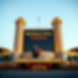 Exterior view of Mohegan Sun Casino showcasing its architectural grandeur