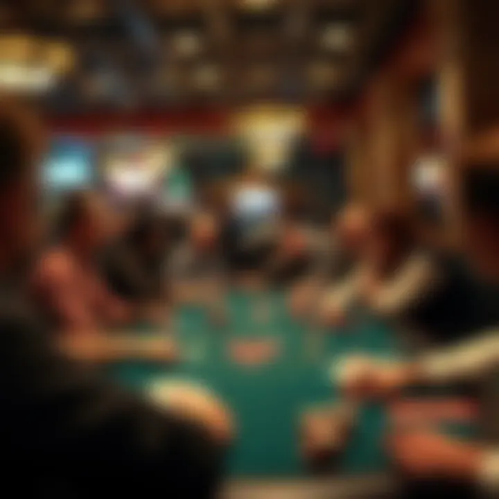 Exciting High-Stakes Poker Action High-stakes poker table filled with avid players