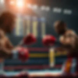 Boxing match with betting odds displayed