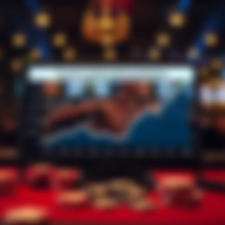 Graph showing trends in online betting for boxing