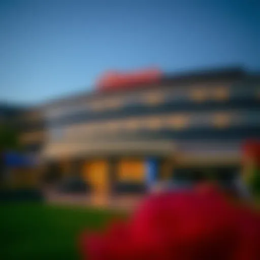 Exterior view of New Pioneer Casino and Hotel showcasing its modern architecture