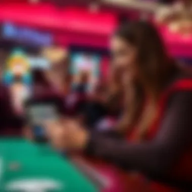 Player enjoying an online buffalo slots game on a tablet