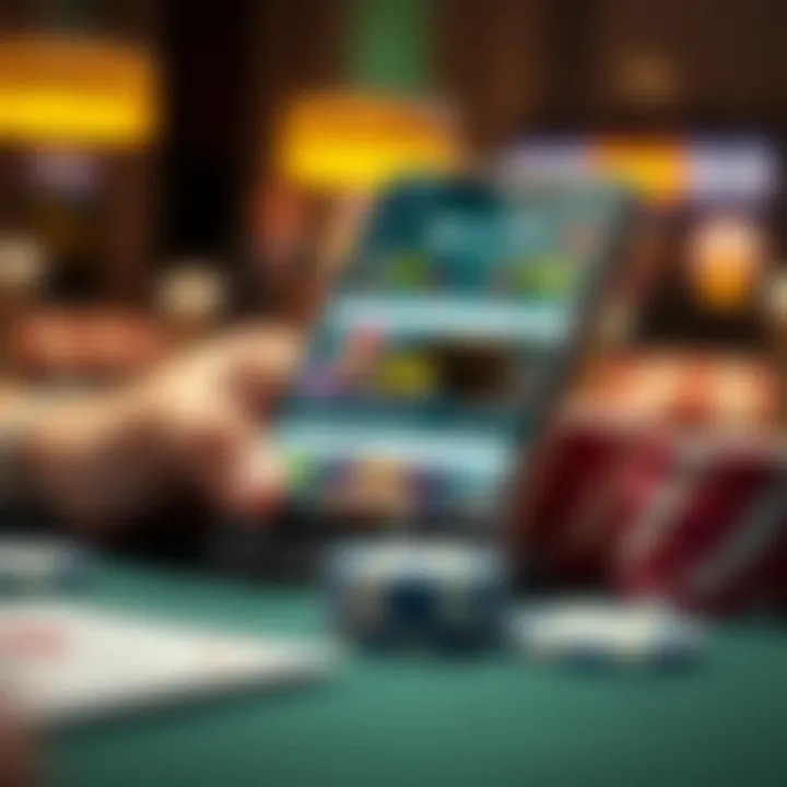 Diverse betting options on a mobile app