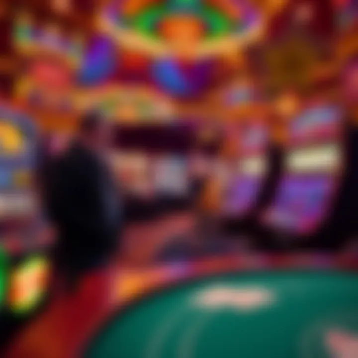 Unique Gaming Area at Paris Casino Vibrant gaming area within the Paris Casino, highlighting unique slot machines