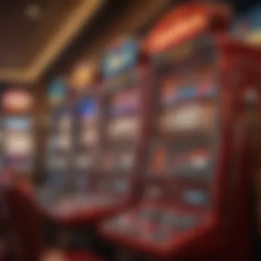 Visual representation of a red hot slot machine with vibrant colors