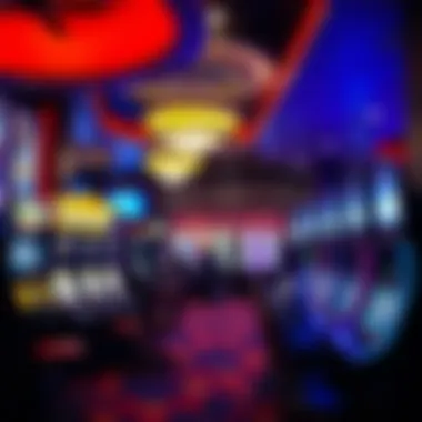 Vibrant Gaming Area at Resorts World Casino NYC Interior of the casino filled with vibrant gaming machines and lively atmosphere